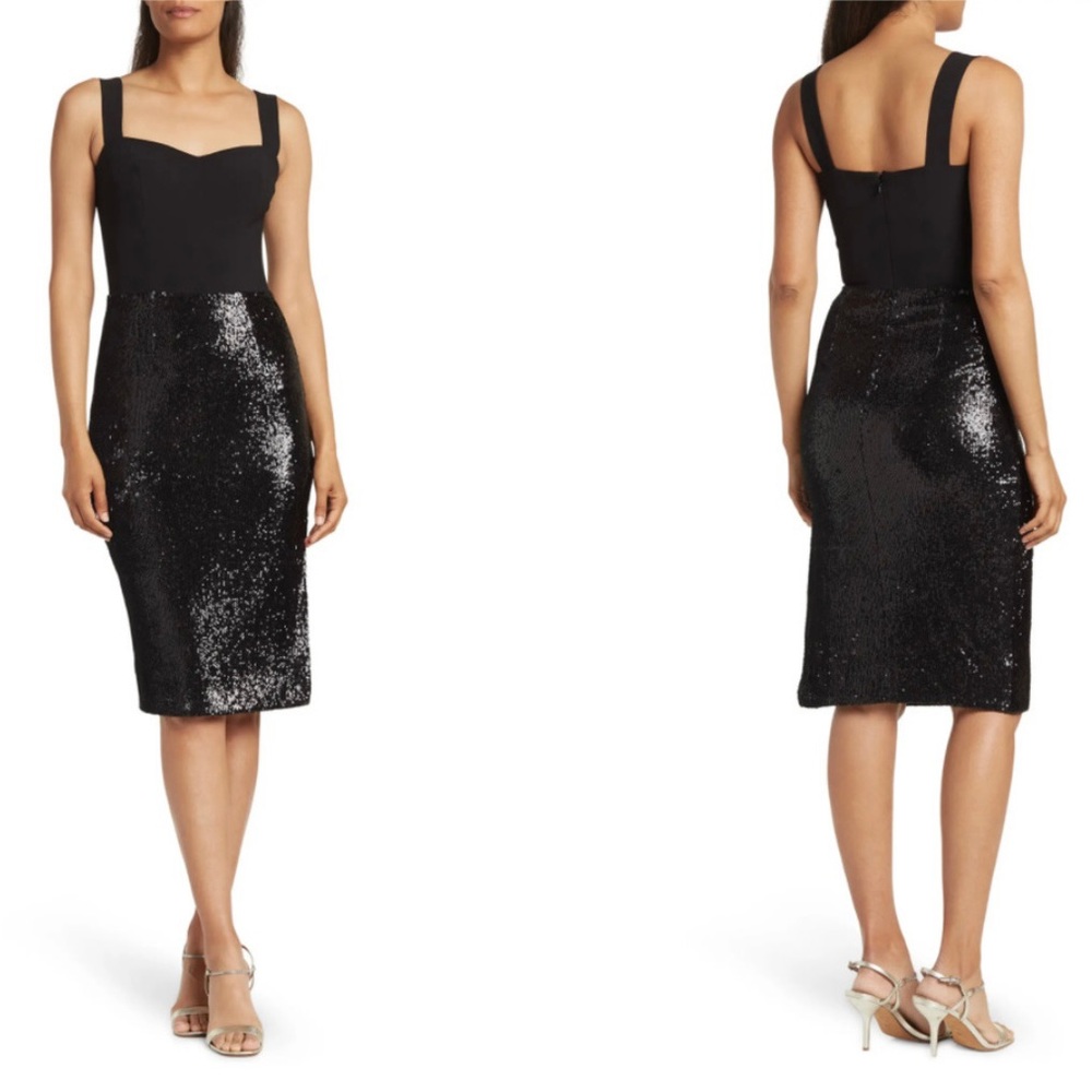 NEW Dress the Population Malise Sequin Dress